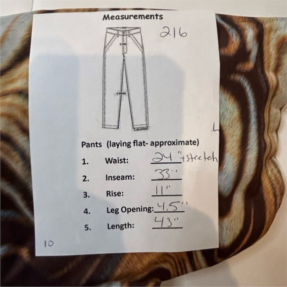 May Pink Women's Swirl Pattern Leggings Multicolor Casual - Picture 7 of 7